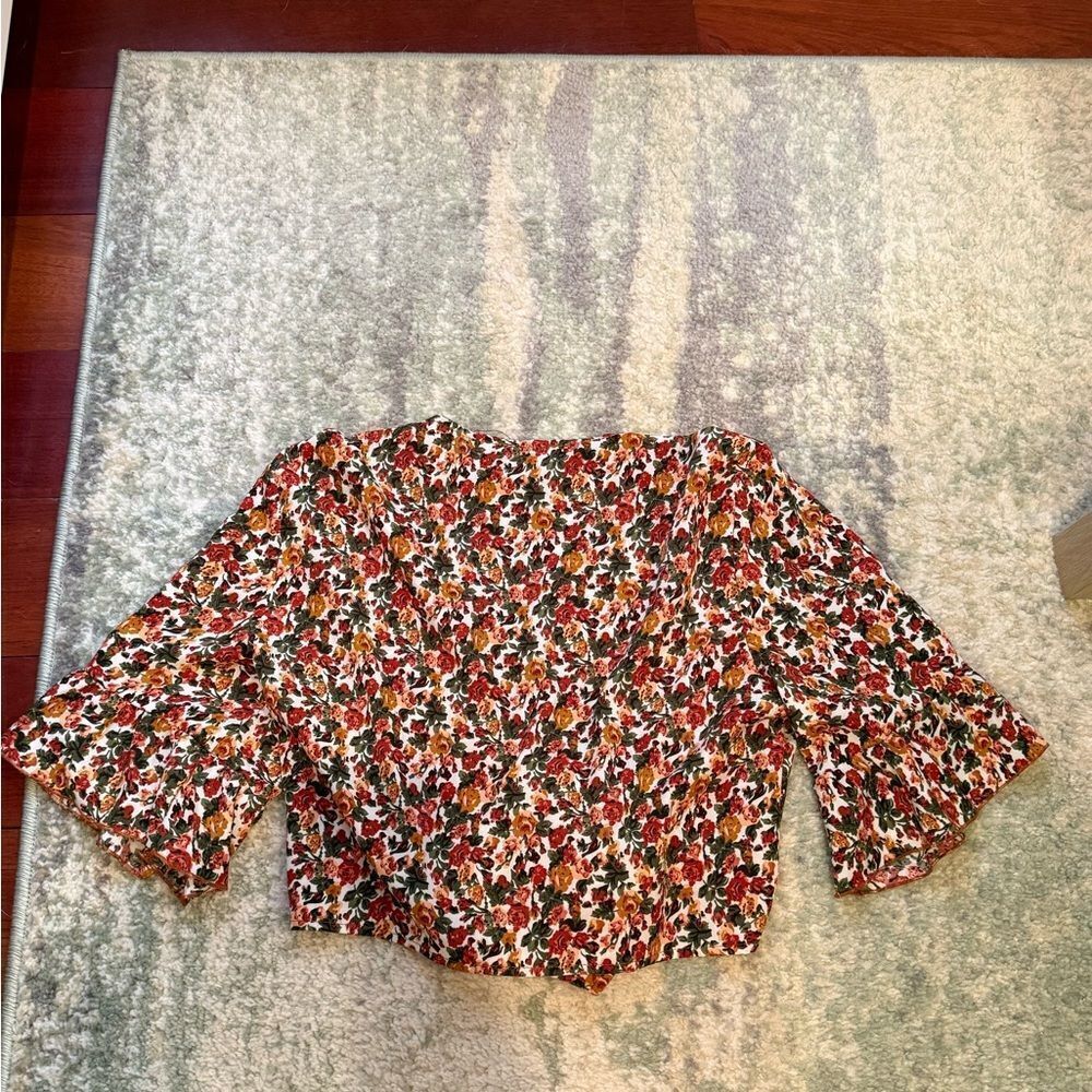 Floral Kimono Wrap Top from SHEIN - Picture 5 of 5
